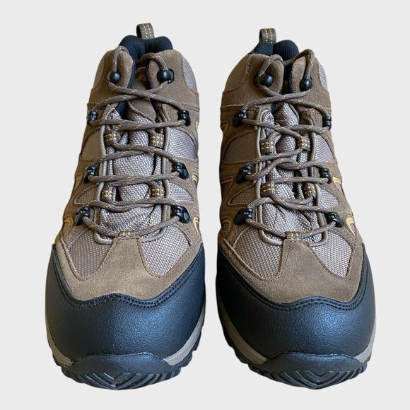 NEW Northside Snohomish Men's Mid Waterproof Hiking Boots Size 12 Tan Dark Honey - Picture 4 of 15